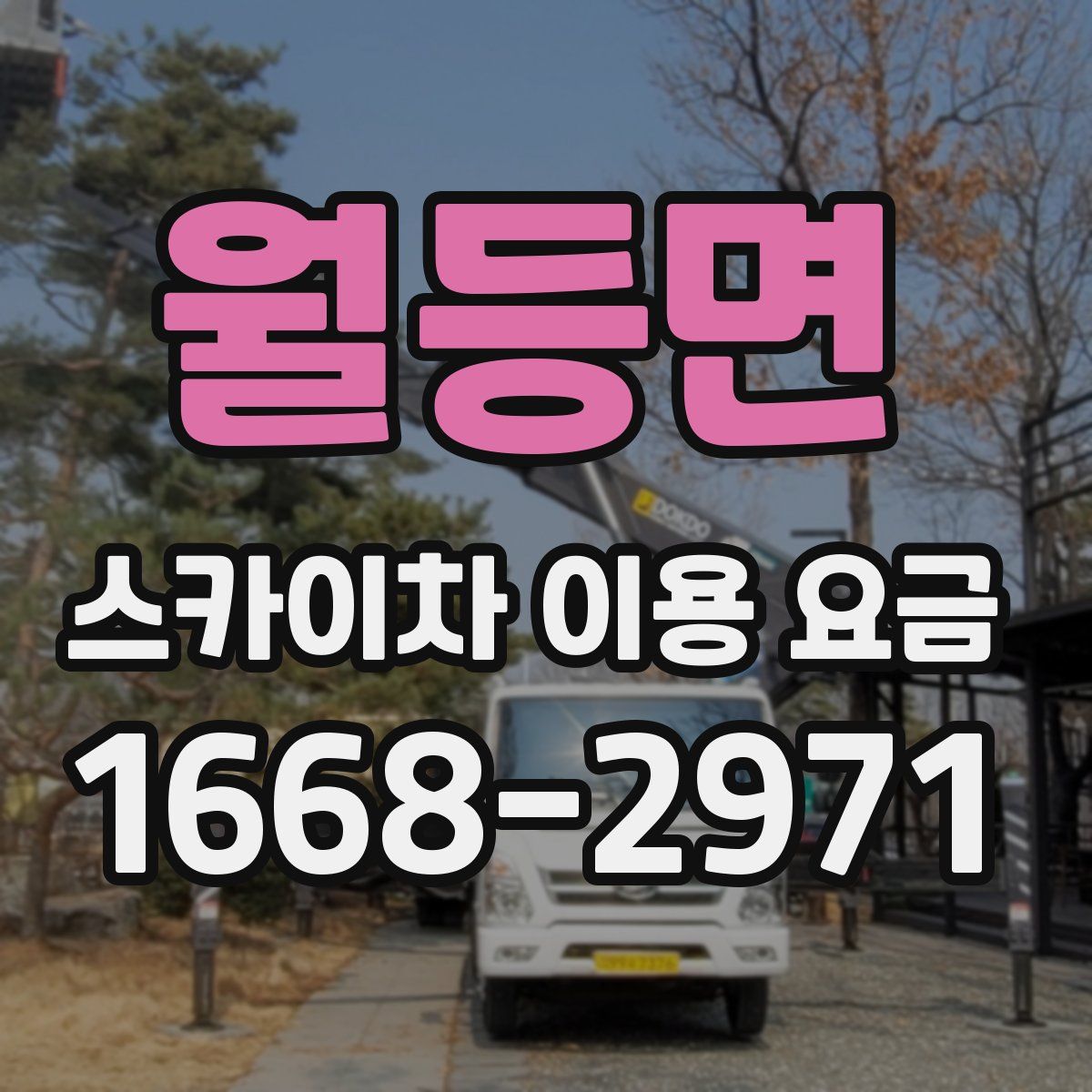 월등면 스카이차 이용 요금