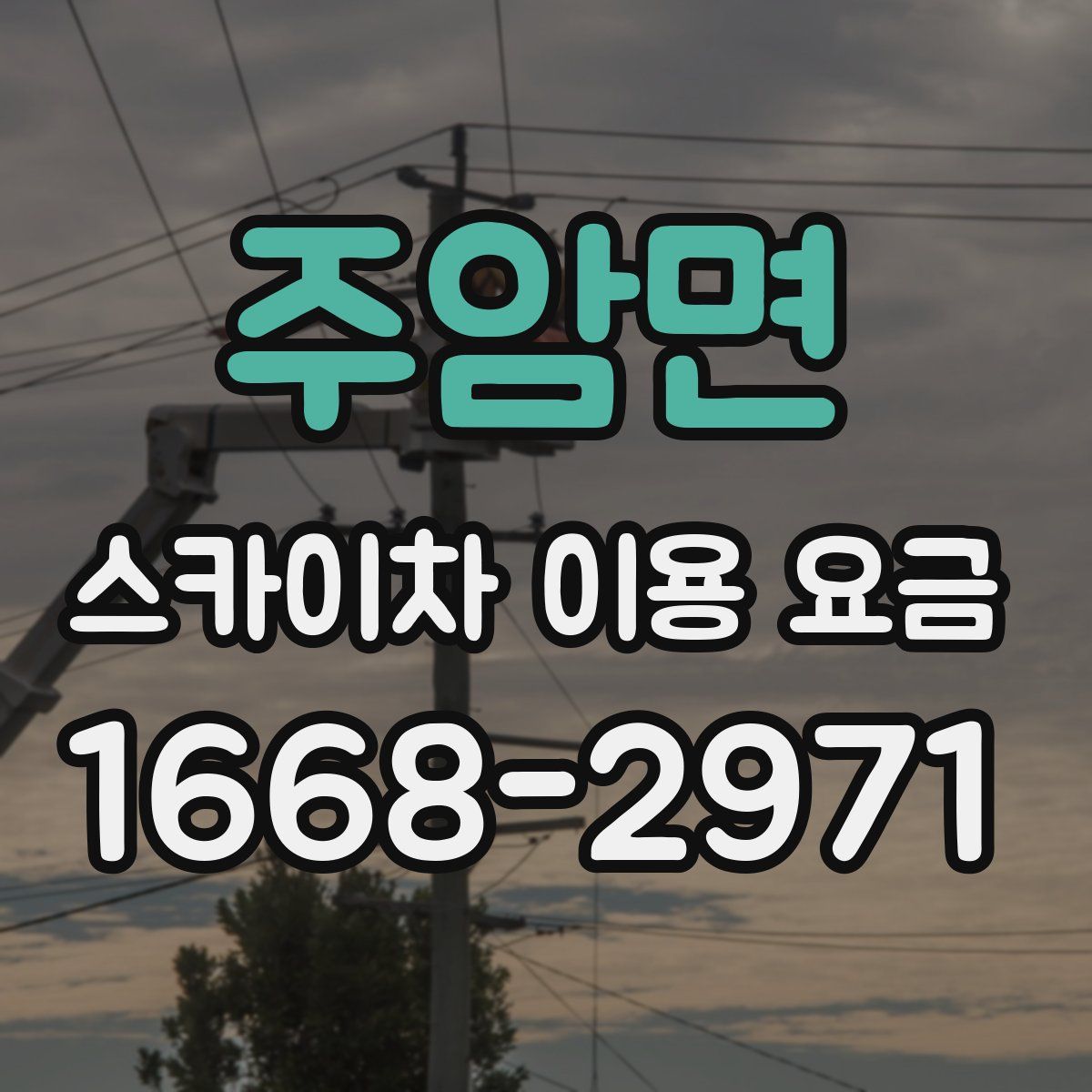 주암면 스카이차 이용 요금