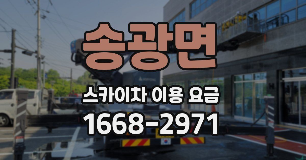 송광면 스카이차 이용 요금