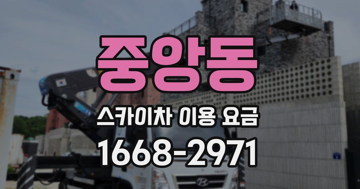 중앙동 스카이차 이용 요금