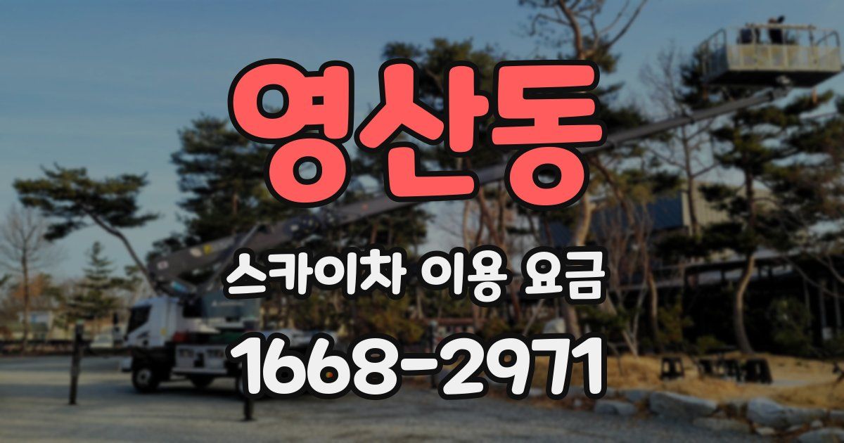 영산동 스카이차 이용 요금