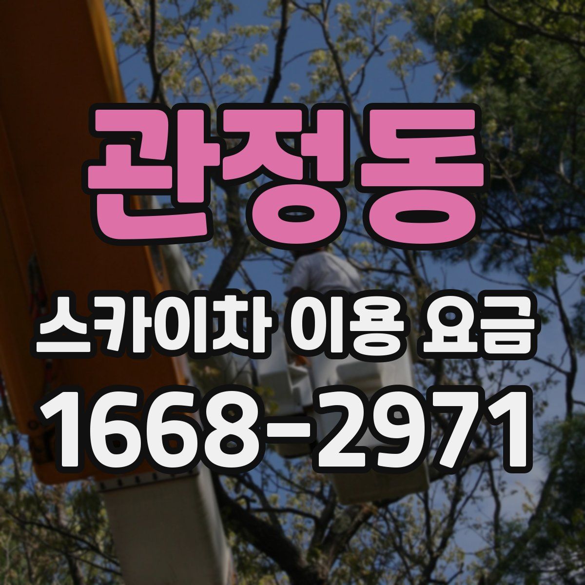 관정동 스카이차 이용 요금