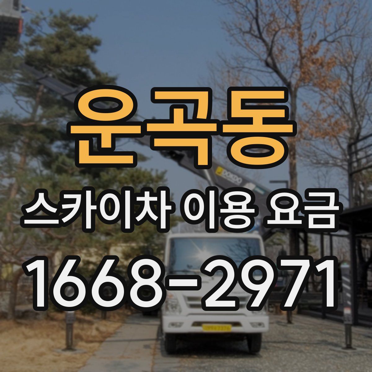 운곡동 스카이차 이용 요금