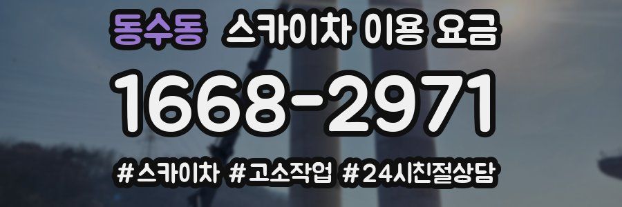동수동 스카이차 이용 요금