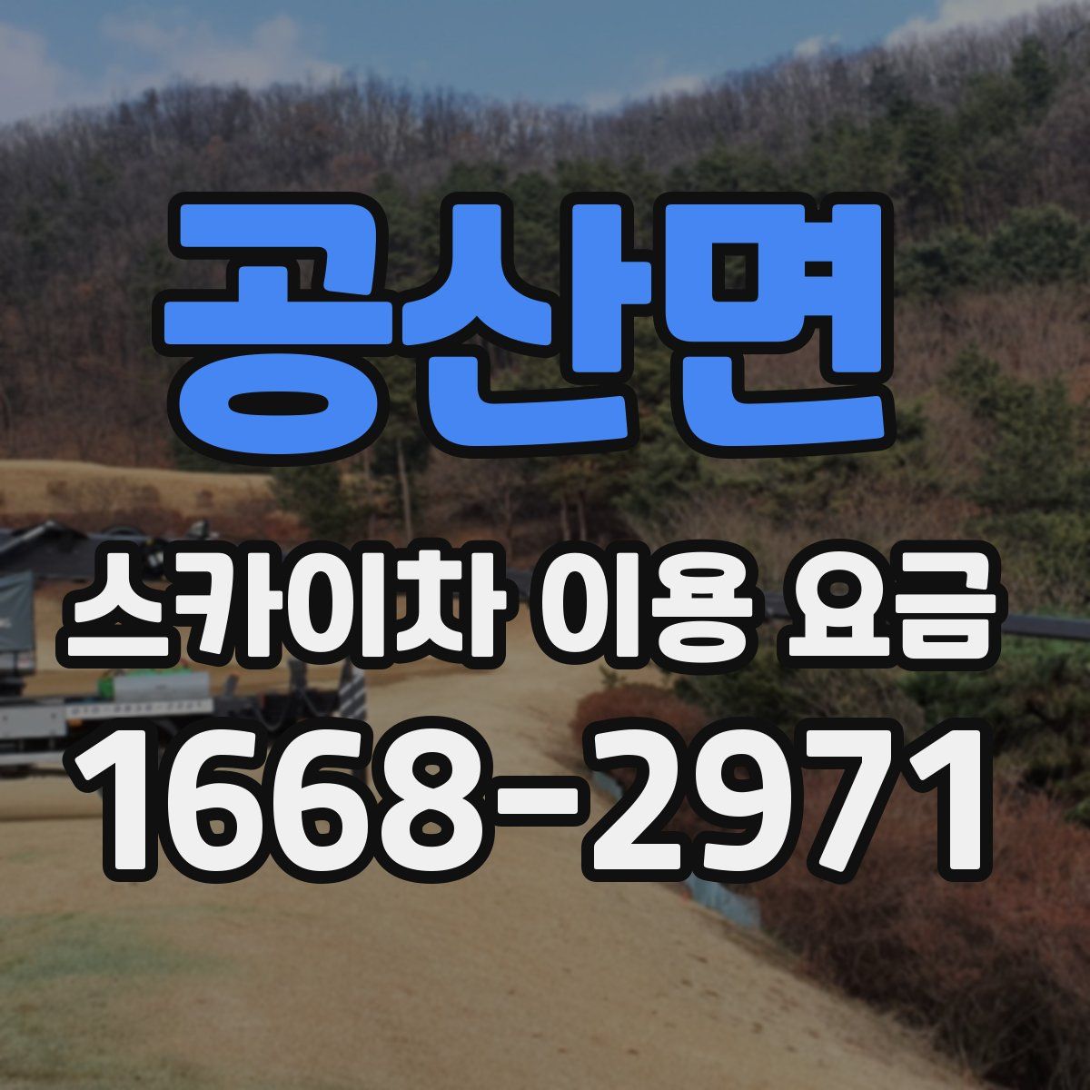 공산면 스카이차 이용 요금