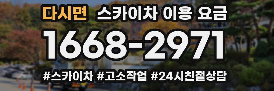 다시면 스카이차 이용 요금