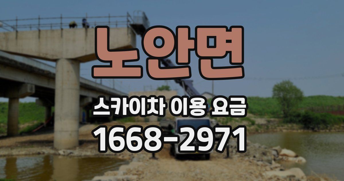 노안면 스카이차 이용 요금