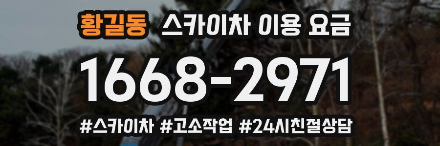 황길동 스카이차 이용 요금