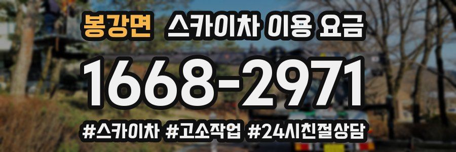 봉강면 스카이차 이용 요금