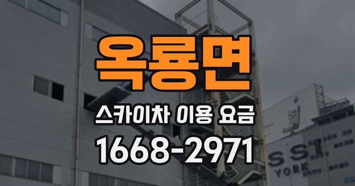 옥룡면 스카이차 이용 요금