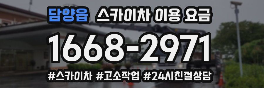 담양읍 스카이차 이용 요금