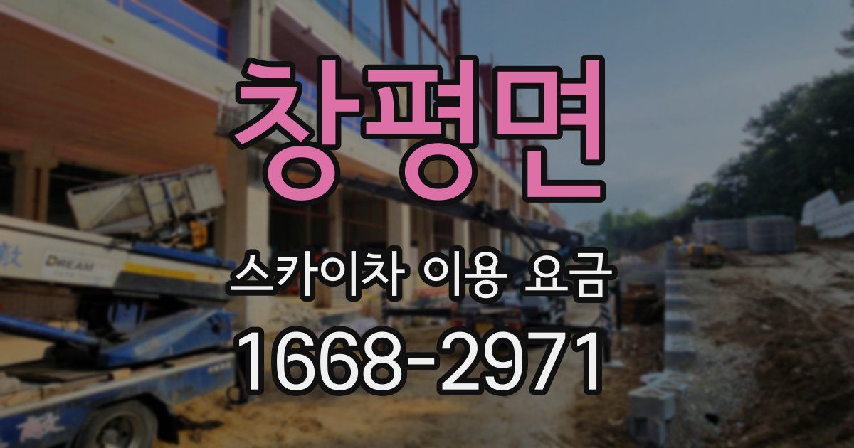 창평면 스카이차 이용 요금