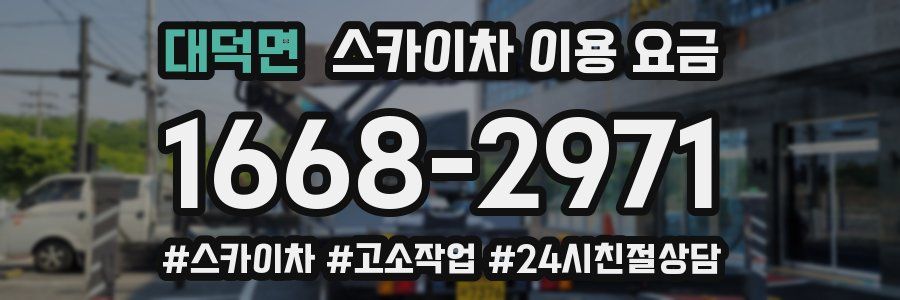 대덕면 스카이차 이용 요금