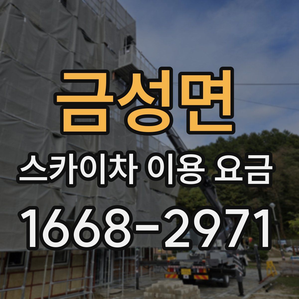 금성면 스카이차 이용 요금