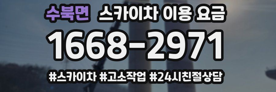 수북면 스카이차 이용 요금