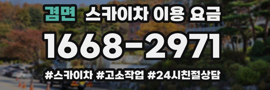 겸면 스카이차 이용 요금