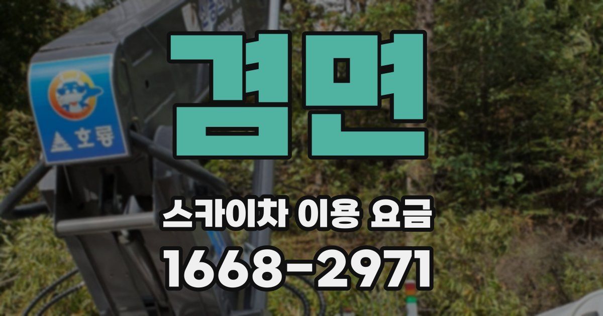 겸면 스카이차 이용 요금