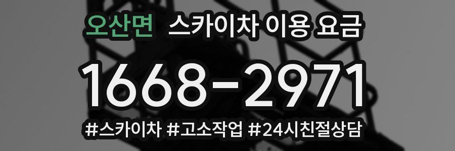 오산면 스카이차 이용 요금