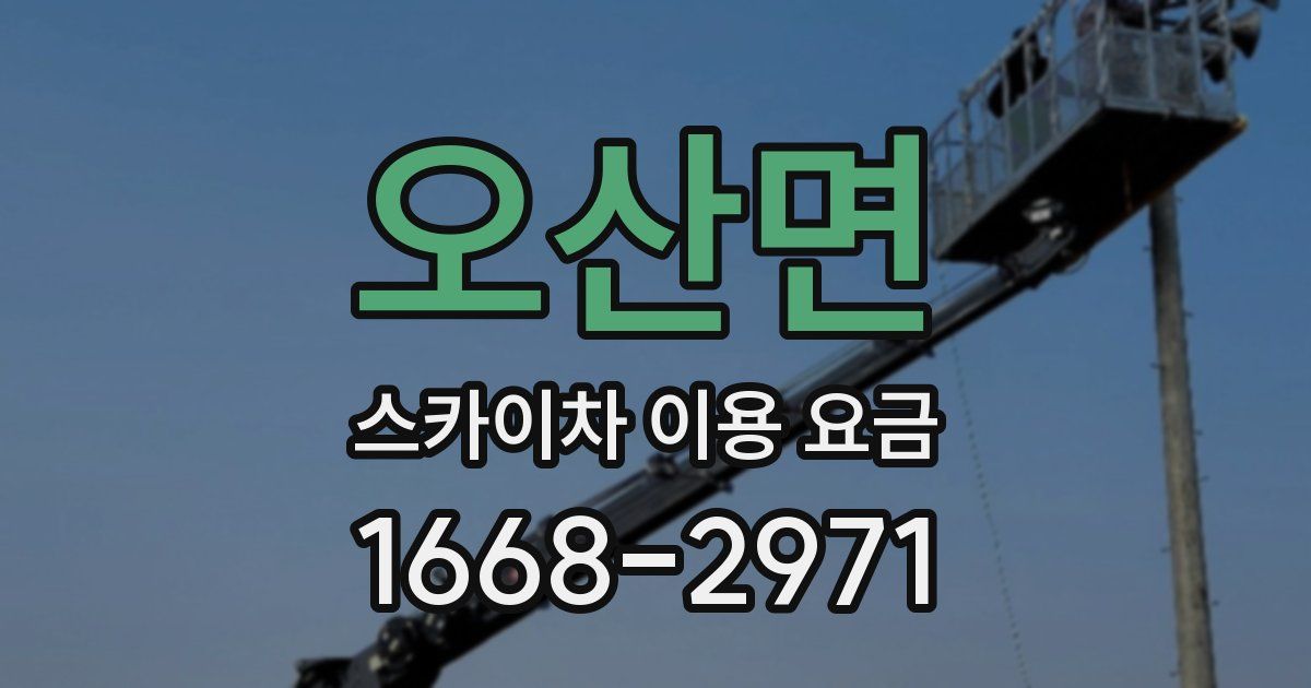 오산면 스카이차 이용 요금