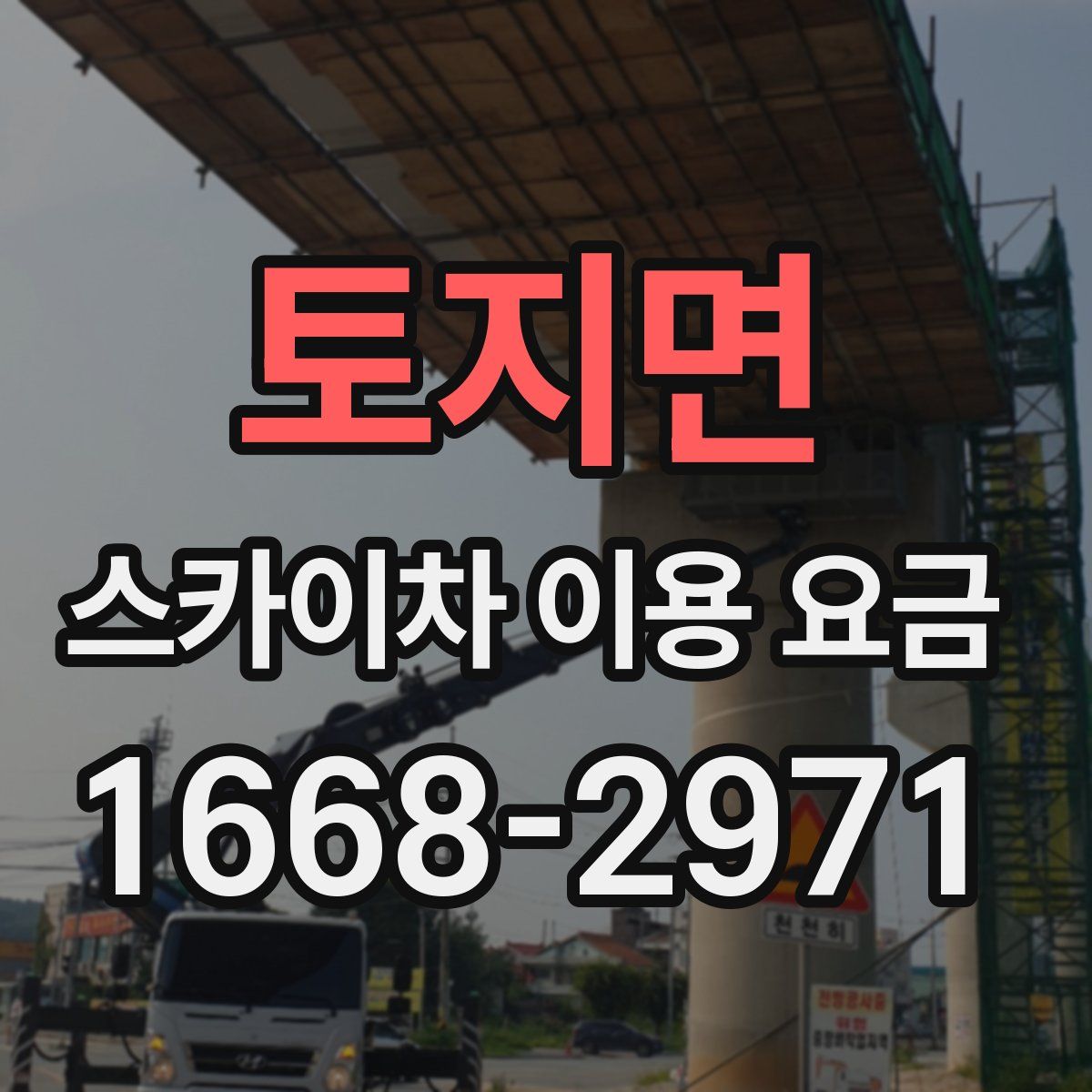 토지면 스카이차 이용 요금