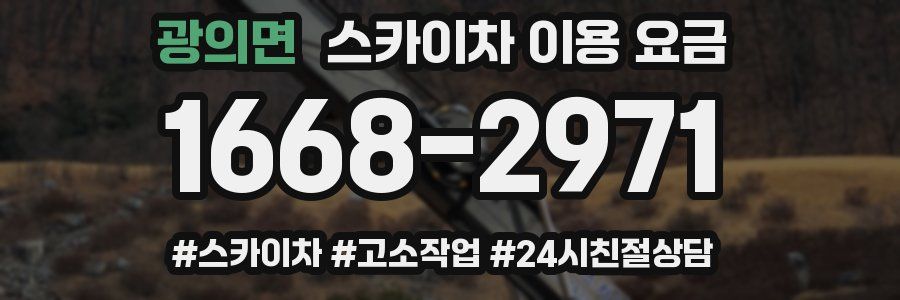 광의면 스카이차 이용 요금