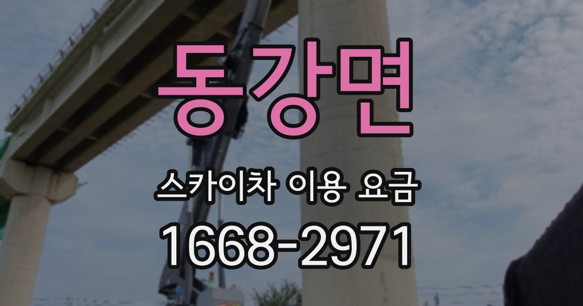 동강면 스카이차 이용 요금