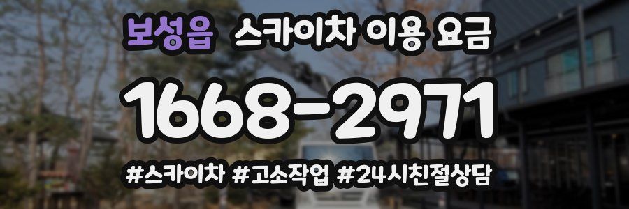 보성읍 스카이차 이용 요금