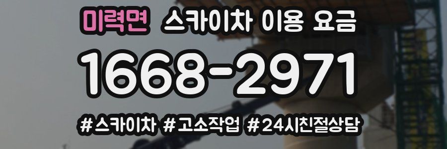 미력면 스카이차 이용 요금