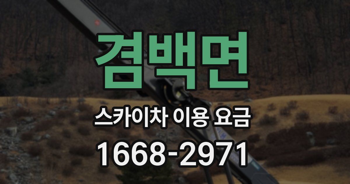 겸백면 스카이차 이용 요금