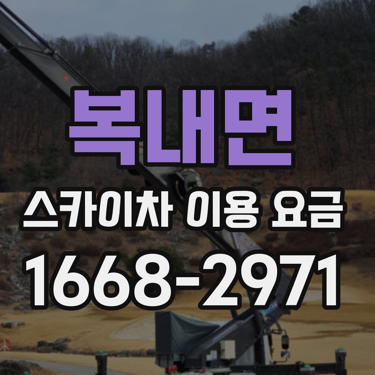 복내면 스카이차 이용 요금
