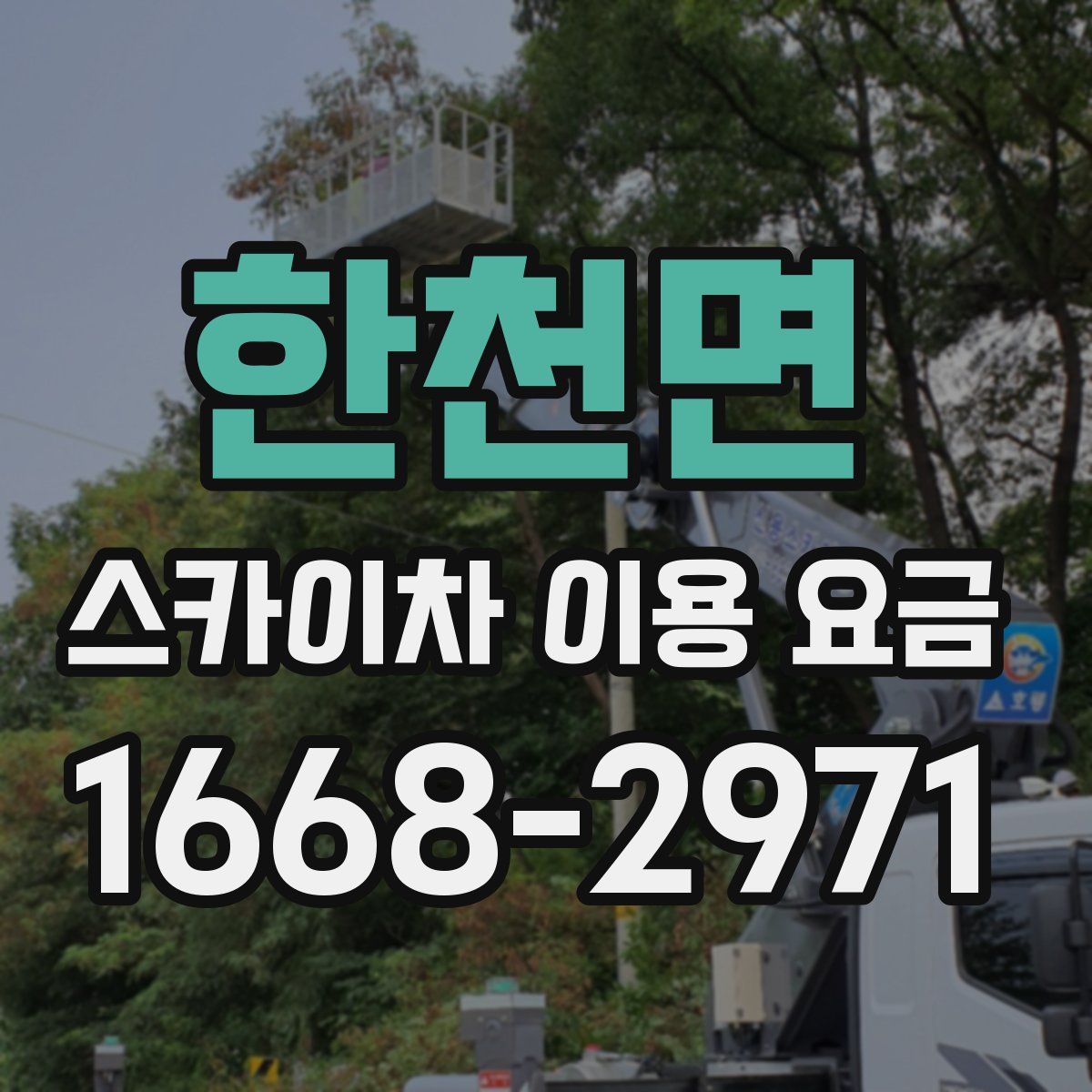 한천면 스카이차 이용 요금