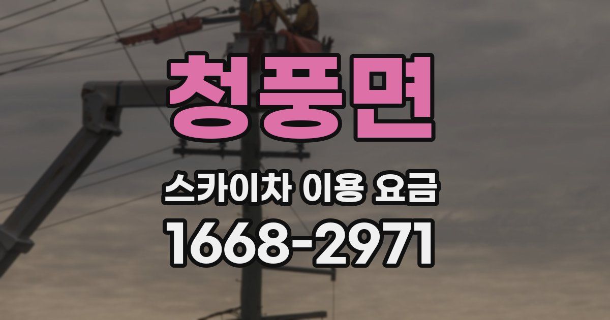 청풍면 스카이차 이용 요금