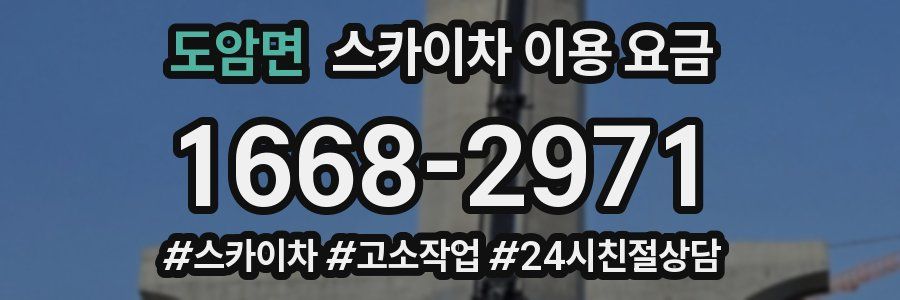도암면 스카이차 이용 요금