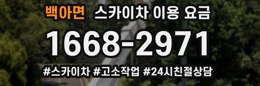 백아면 스카이차 이용 요금