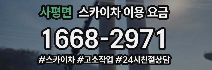 사평면 스카이차 이용 요금