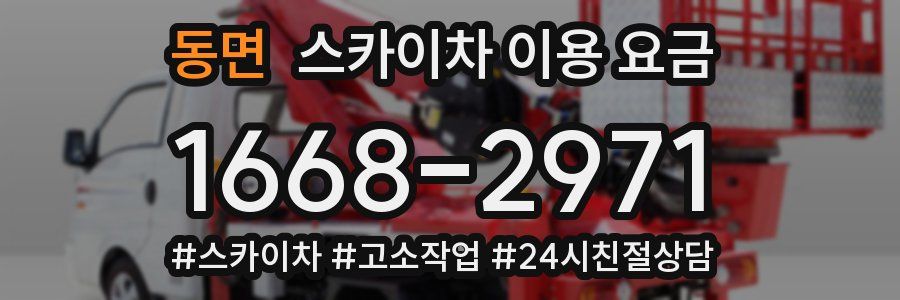 동면 스카이차 이용 요금