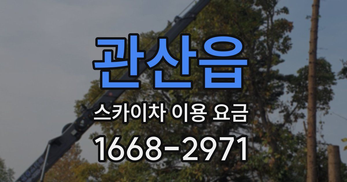 관산읍 스카이차 이용 요금