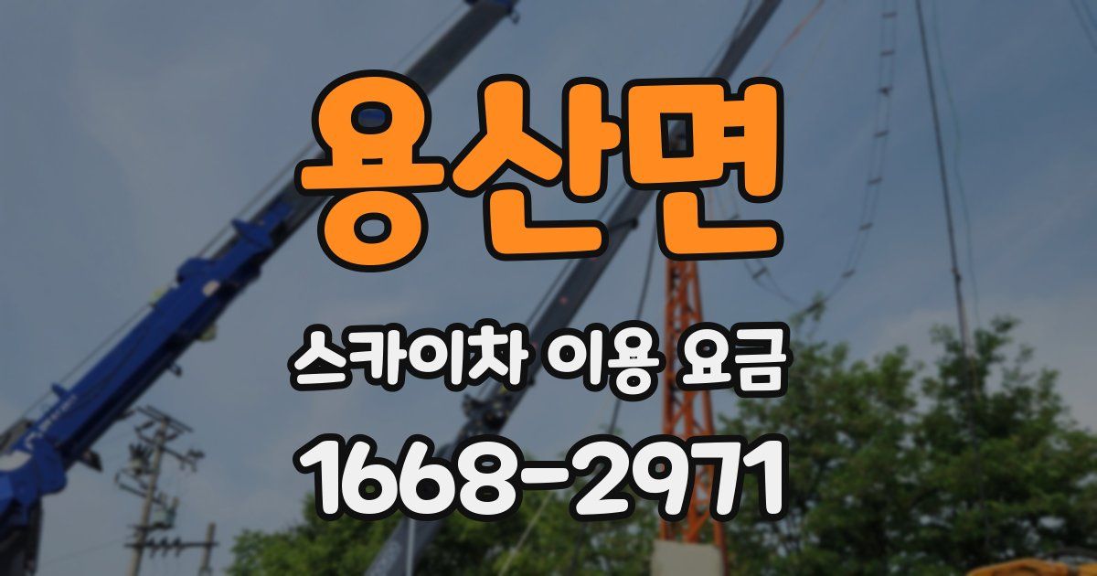 용산면 스카이차 이용 요금