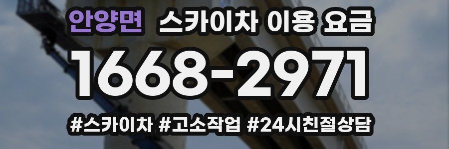 안양면 스카이차 이용 요금