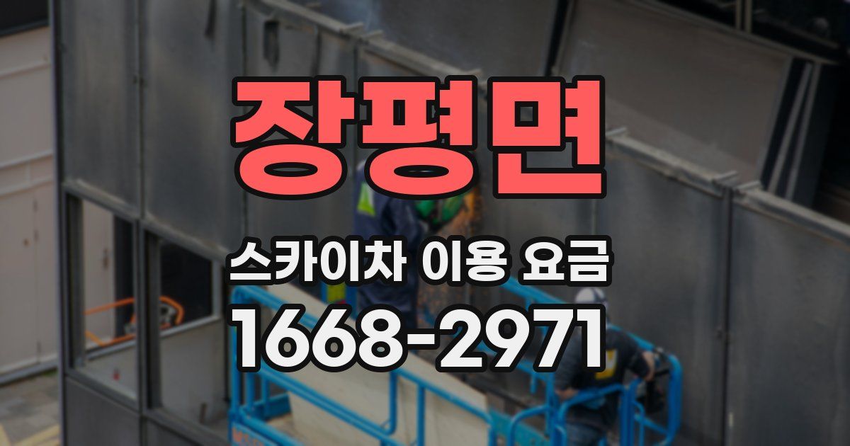 장평면 스카이차 이용 요금