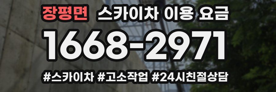 장평면 스카이차 이용 요금