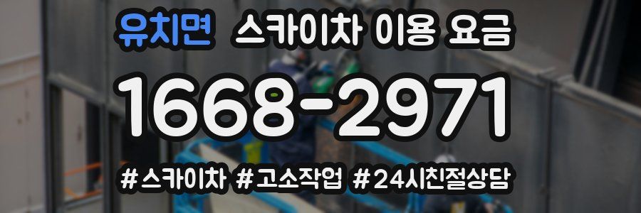 유치면 스카이차 이용 요금