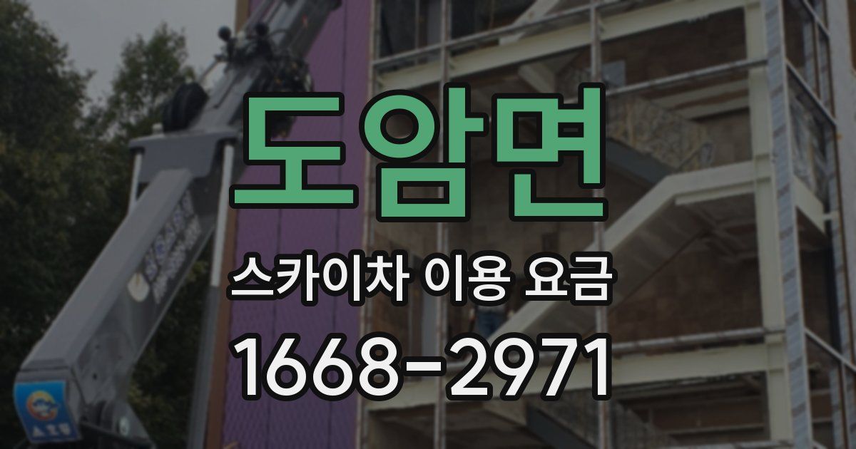 도암면 스카이차 이용 요금