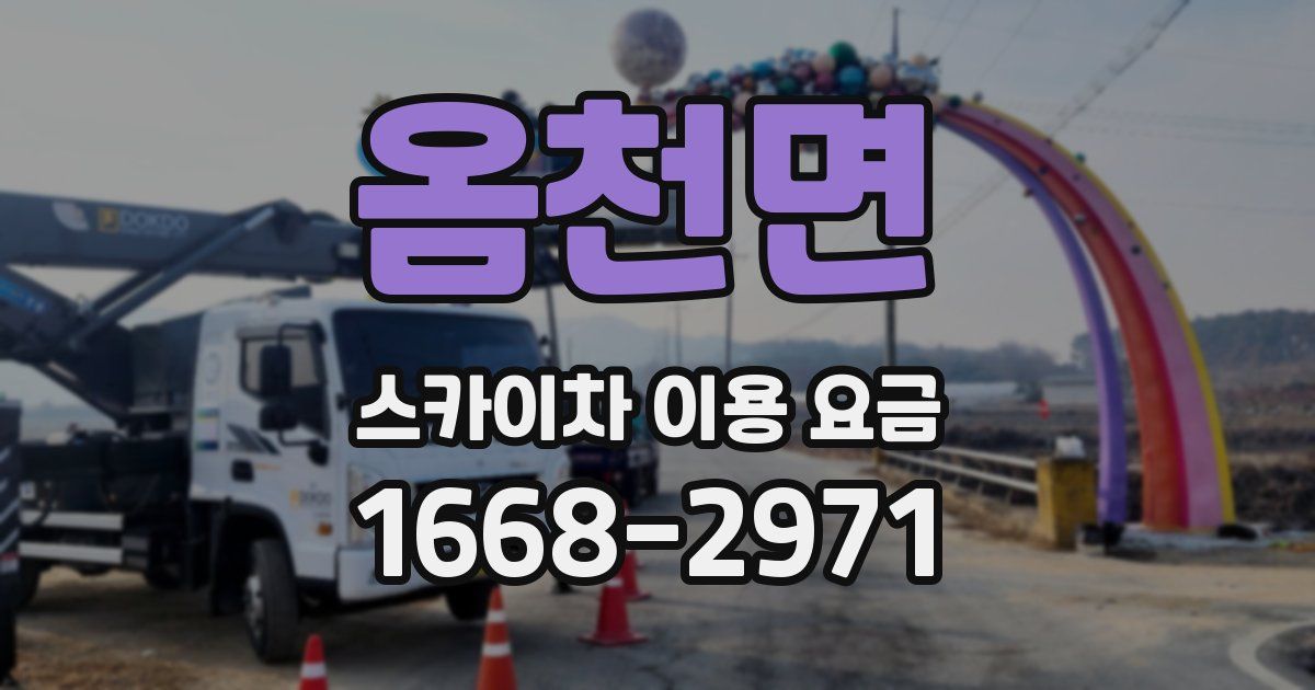 옴천면 스카이차 이용 요금