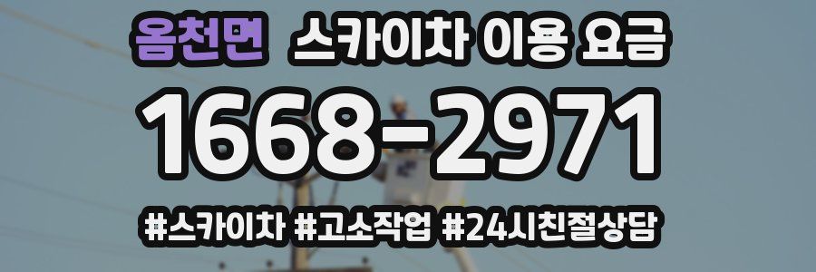옴천면 스카이차 이용 요금