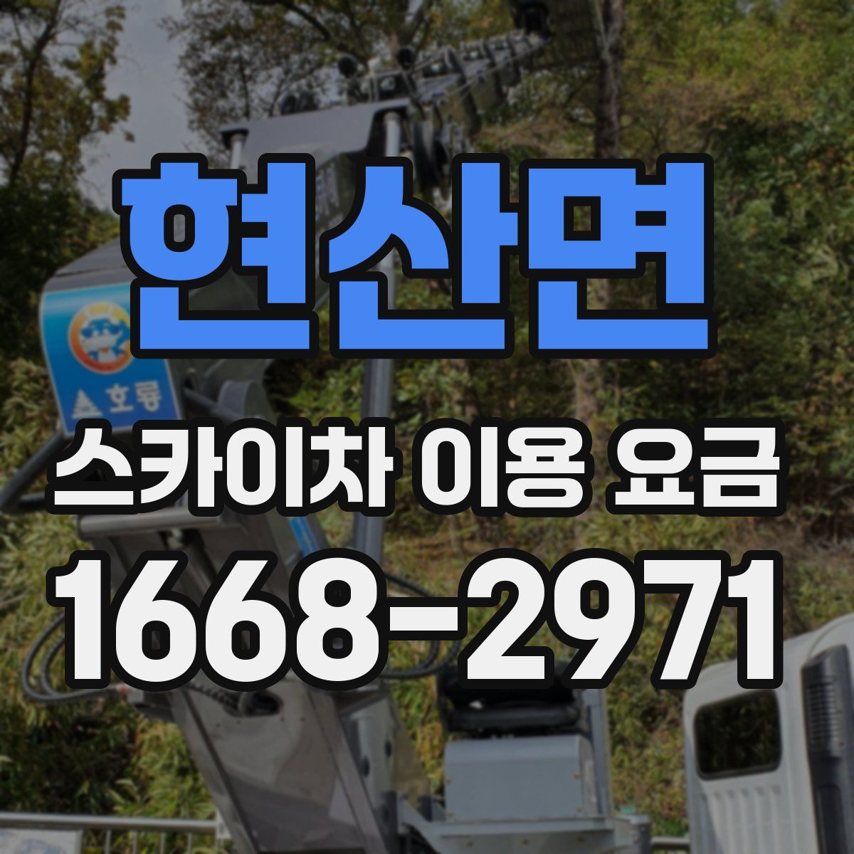 현산면 스카이차 이용 요금