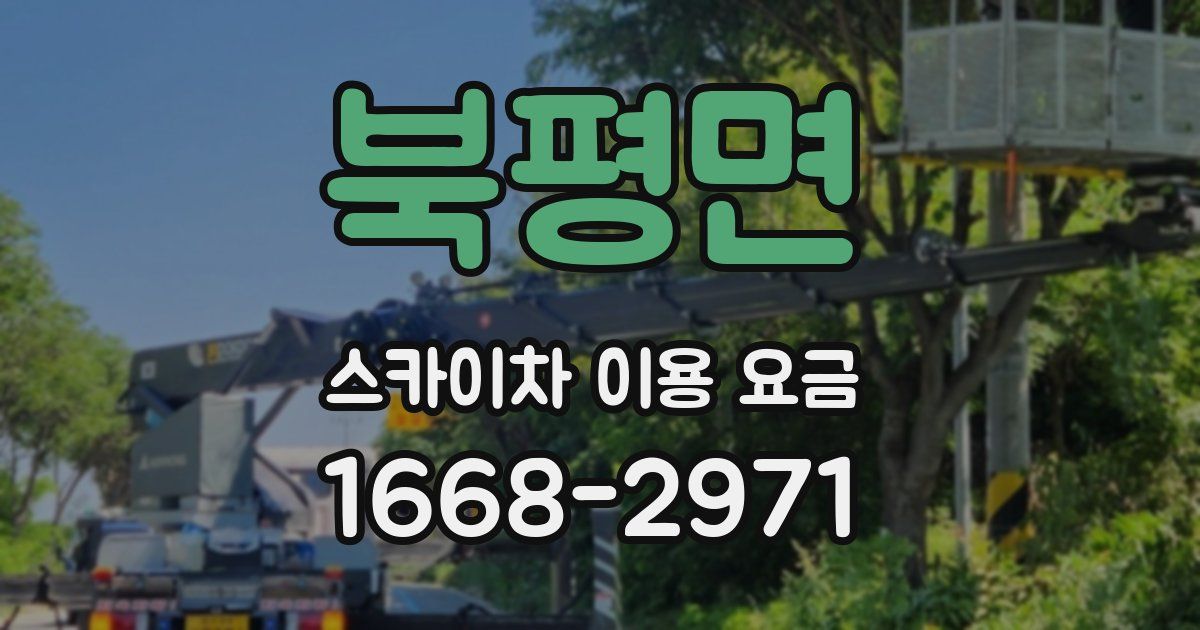 북평면 스카이차 이용 요금