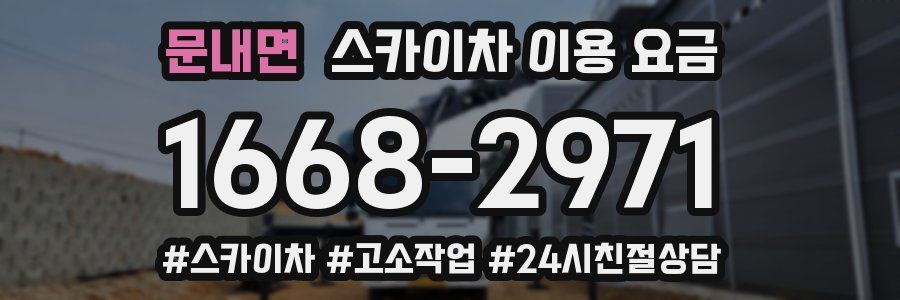 문내면 스카이차 이용 요금