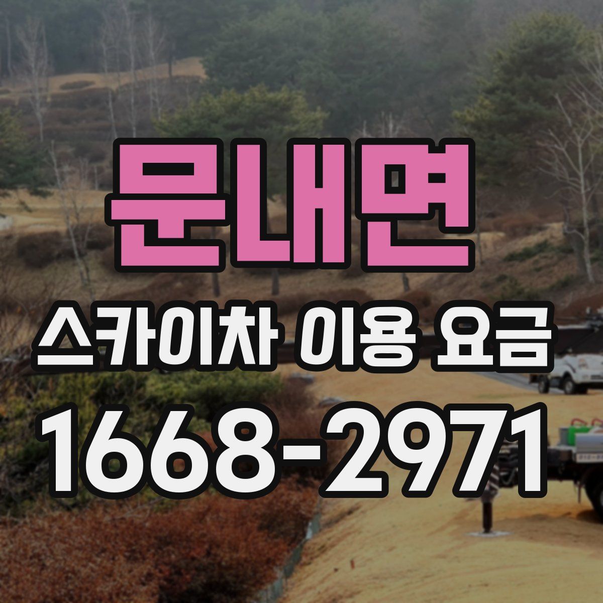 문내면 스카이차 이용 요금
