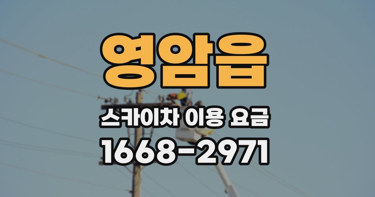영암읍 스카이차 이용 요금
